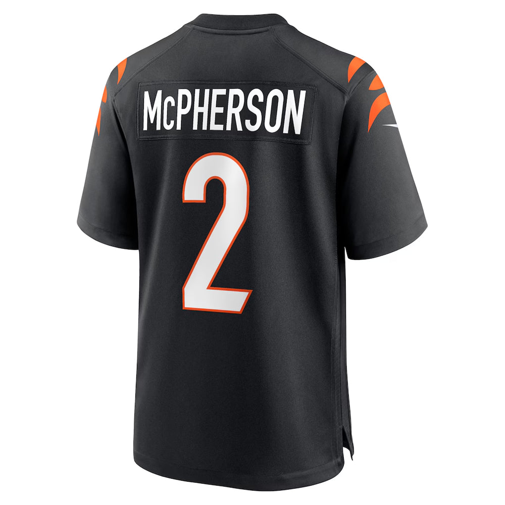 C.Bengals #2 Evan McPherson Player Black Home Game Football Jerseys football jersey product view 1