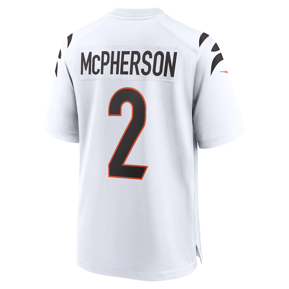 C.Bengals #2 Evan McPherson Player White Home Game Football Jerseys football jersey product view 1