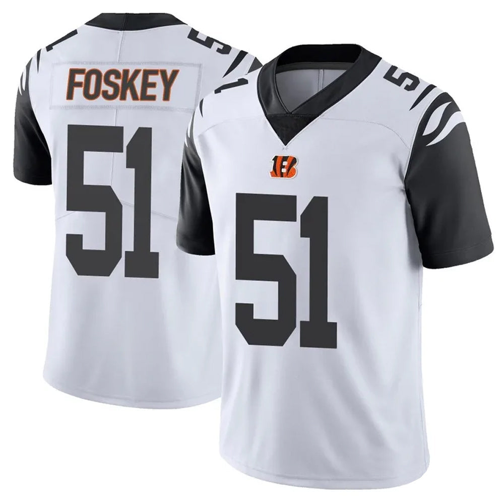 C.Bengals #51 Isaiah Foskey Player White Vapor Limited Football Jerseys football jersey product view 1
