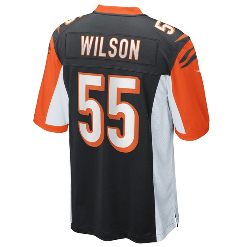 C.Bengals #55 Logan Wilson Player Black Game Football Jerseys football jersey product view 1