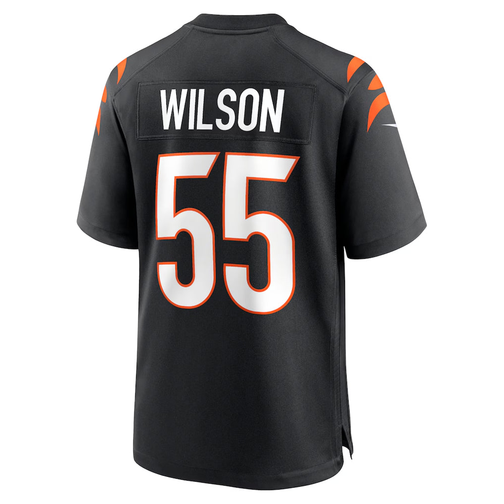 C.Bengals #55 Logan Wilson Player Black Home Game Football Jerseys football jersey product view 1