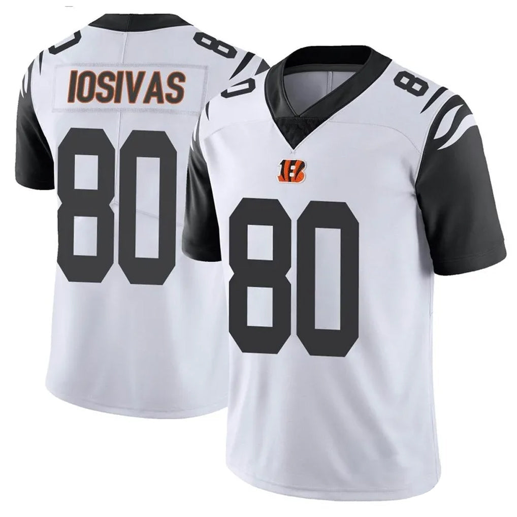 C.Bengals #80 Andrei Iosivas Player White Vapor Limited Football Jerseys football jersey product view 1
