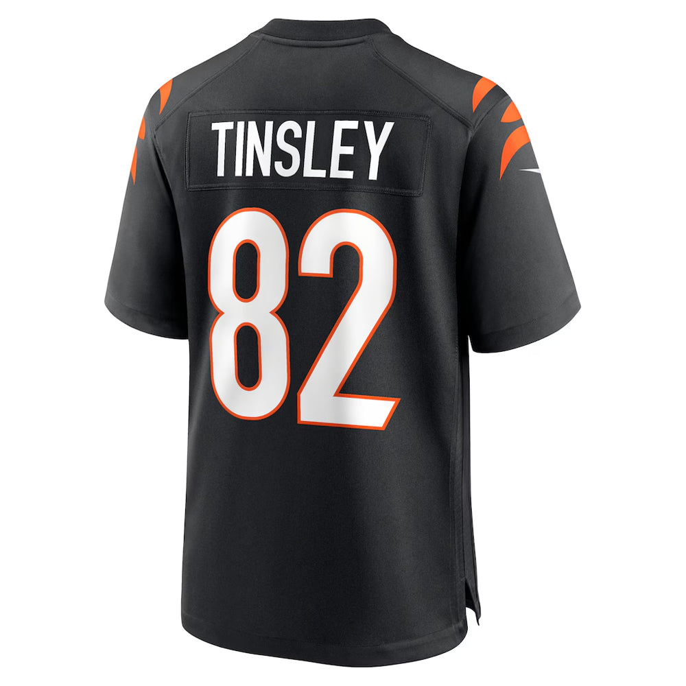 C.Bengals #82 Mitchell Tinsley Player Black Home Game Football Jerseys football jersey product view 1