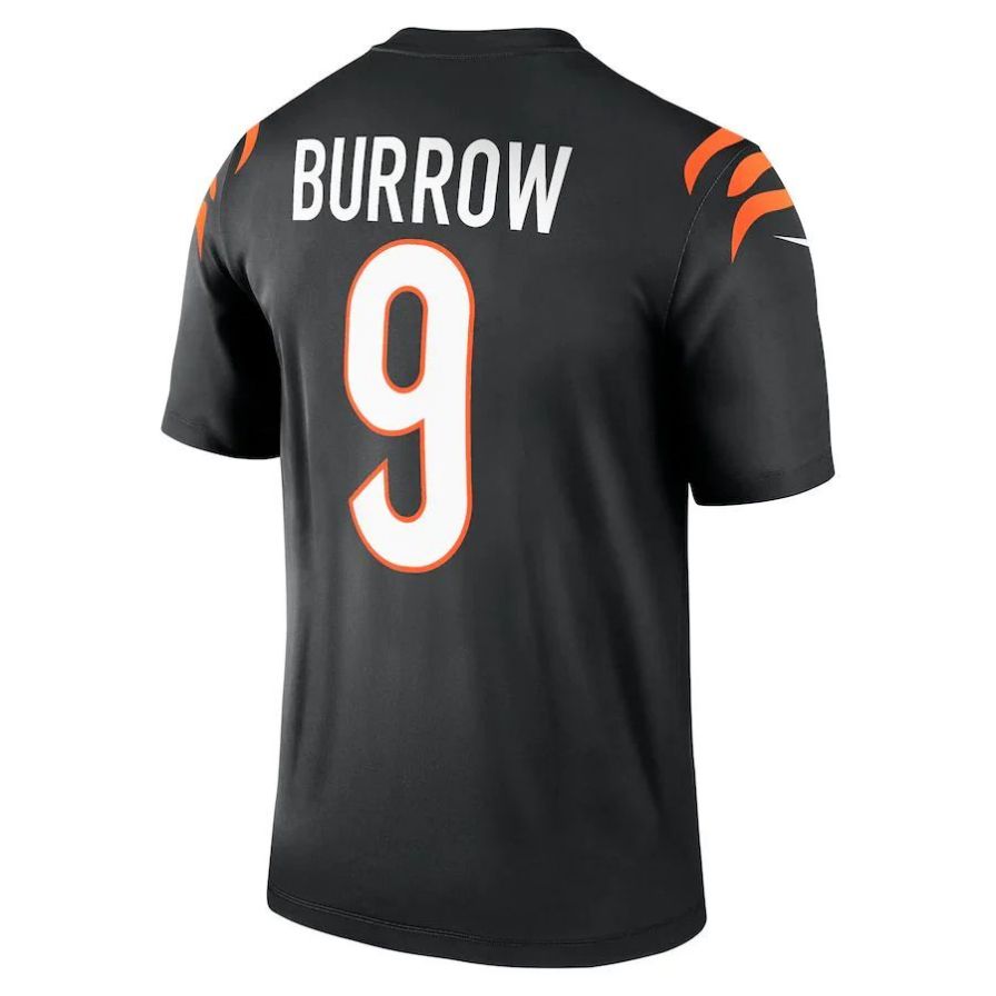 C.Bengals #9 Joe Burrow Black Legend Player Jersey Stitched American Football Jerseys football jersey product view 1