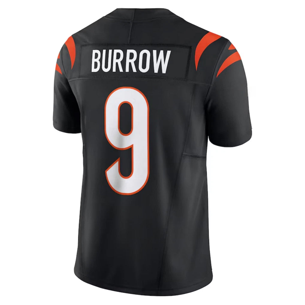 C.Bengals #9 Joe Burrow Player Black Vapor F.U.S.E. Limited Football Jerseys football jersey product view 1