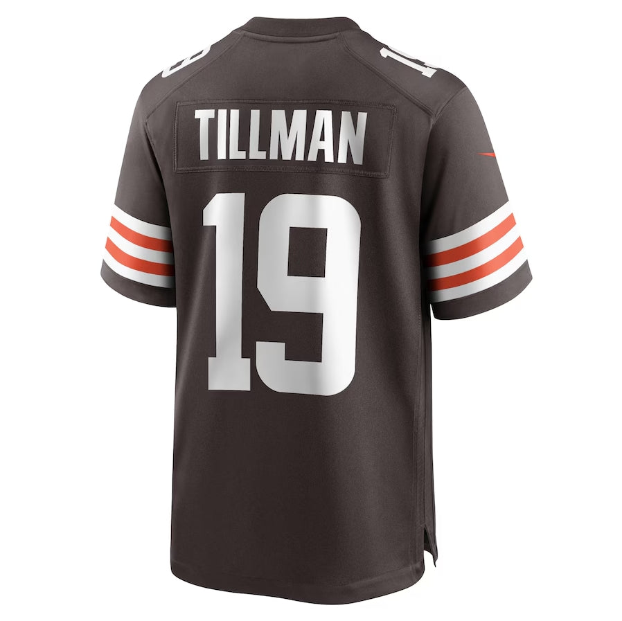 C.Browns #19 Cedric Tillman Player Brown Game Stitched American Football Jerseys football jersey product view 1