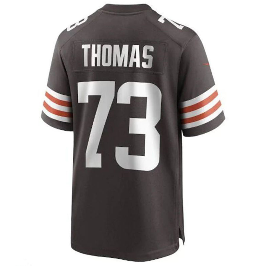 C.Browns #73 Joe Thomas Retired Game Player Jersey - Brown Stitched American Football Jerseys football jersey product view 1