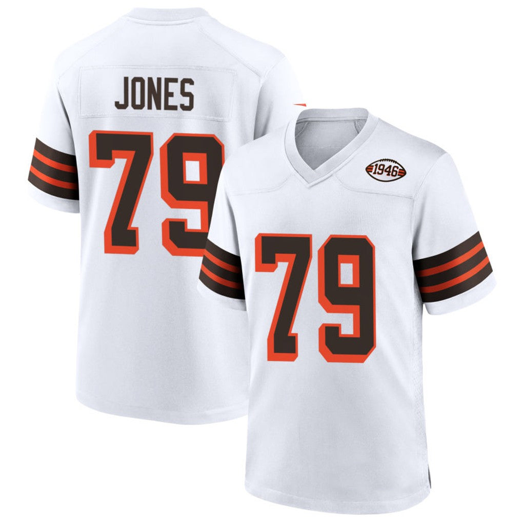 C.Browns #79 Dawand Jones Player 1946 Collection Alternate White Football Jerseys football jersey product view 1
