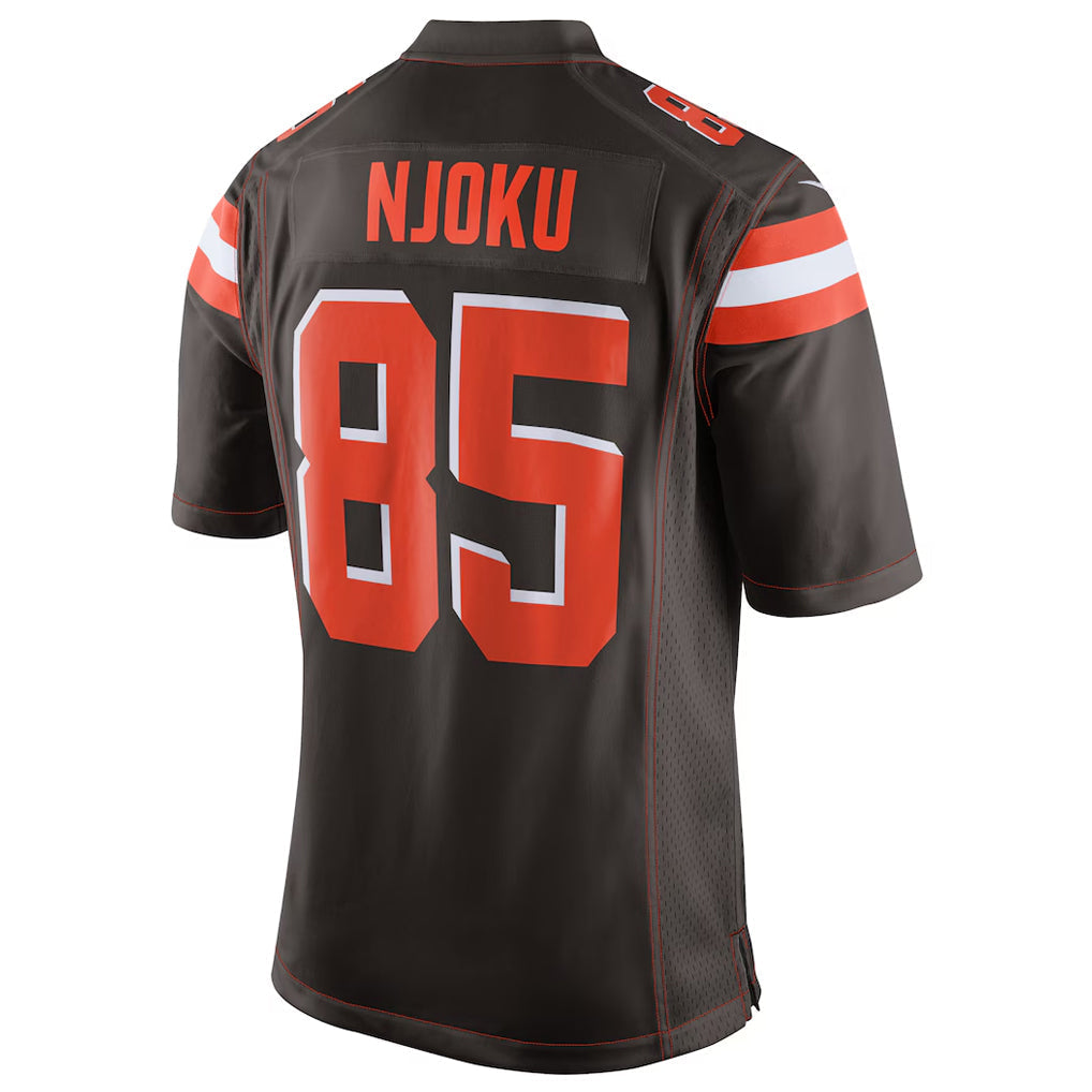 C.Browns #85 David Njoku Player Brown Game Football Jerseys football jersey product view 1