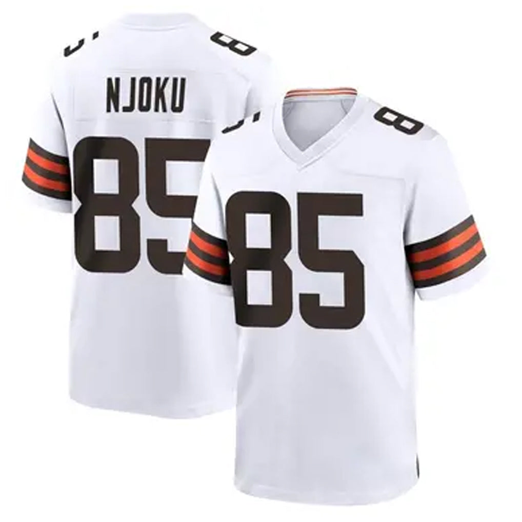 C.Browns #85 David Njoku Player White Home Game Football Jerseys football jersey product view 1