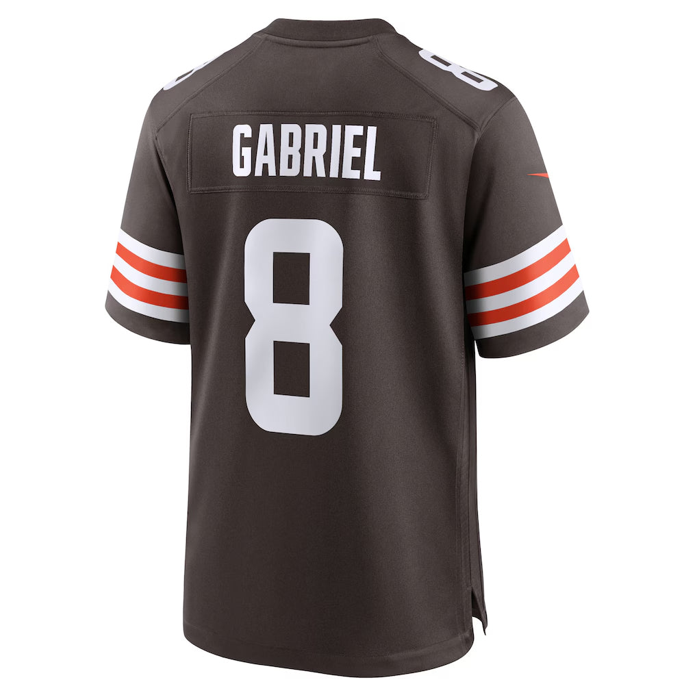 C.Browns #8 Dillon Gabriel Player Brown Home Game Football Jerseys football jersey product view 1