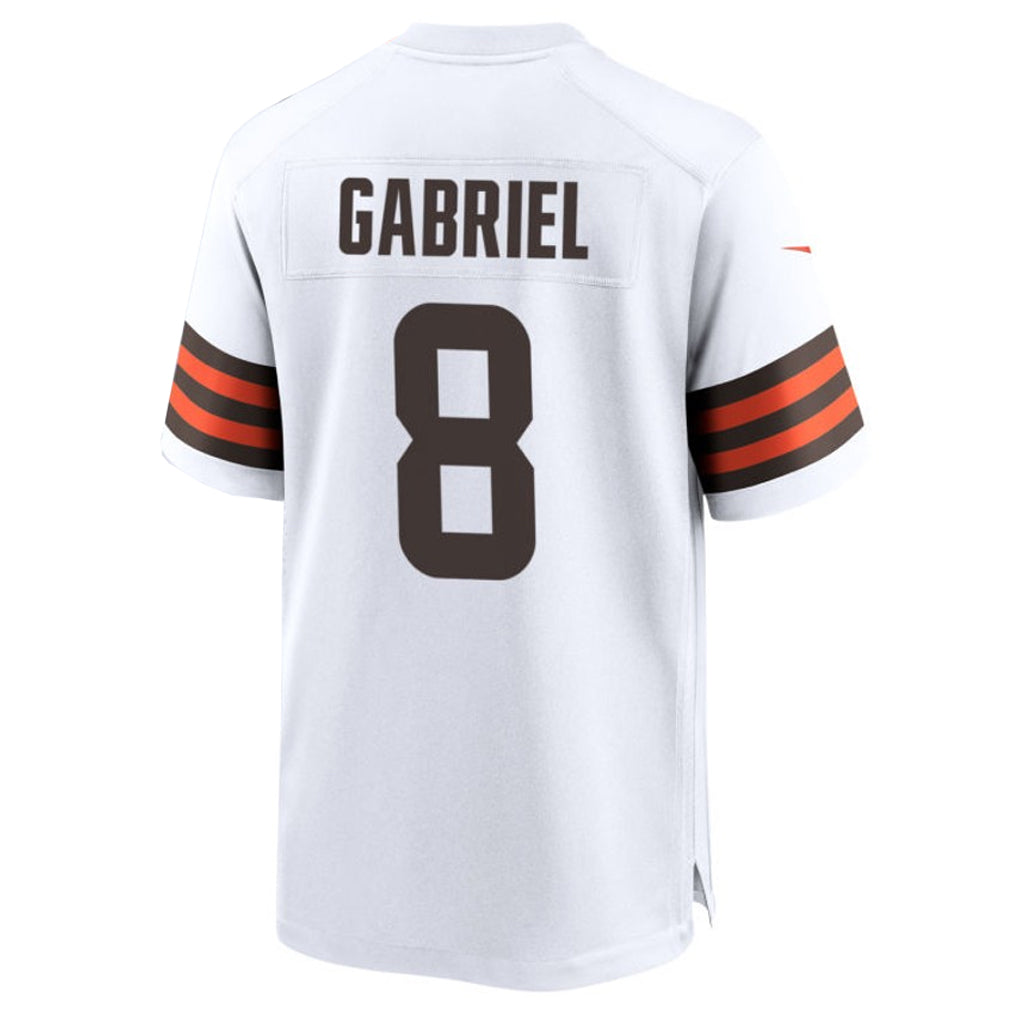 C.Browns #8 Dillon Gabriel Player White Home Game Football Jerseys football jersey product view 1