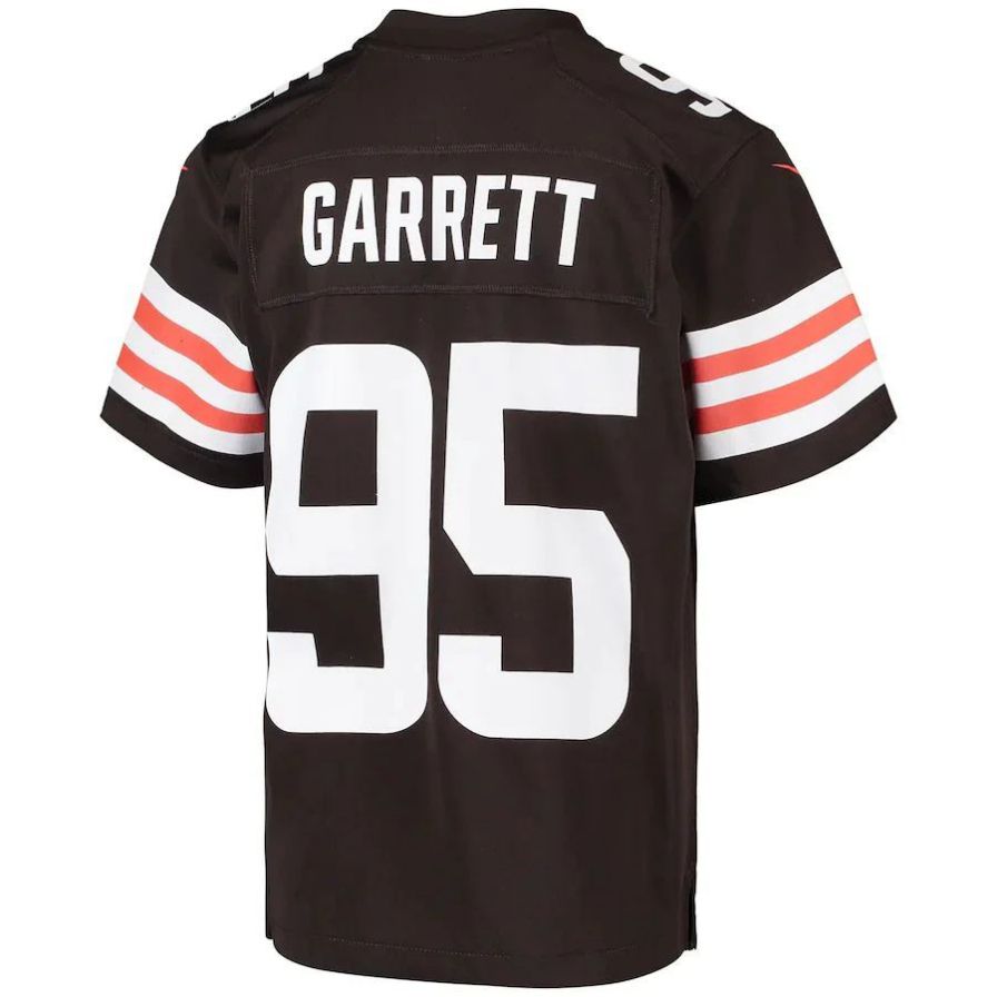 C.Browns #95 Myles Garrett Brown Team Game Player Jersey Stitched American Football Jerseys football jersey product view 1