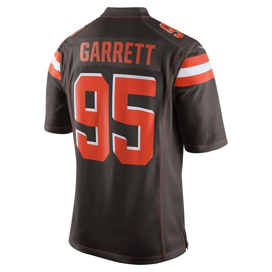 C.Browns #95 Myles Garrett Player Brown Game Football Jerseys football jersey product view 1