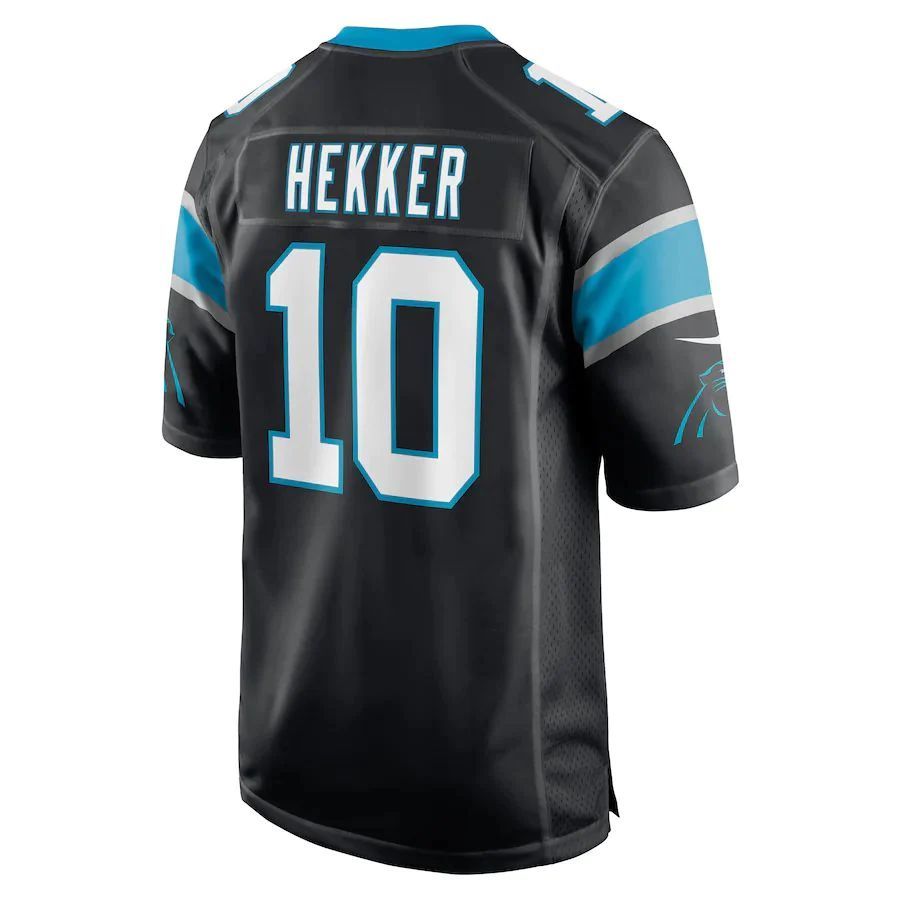C.Panthers #10 Johnny Hekker Black Game Player Jersey Stitched American Football Jerseys football jersey product view 1