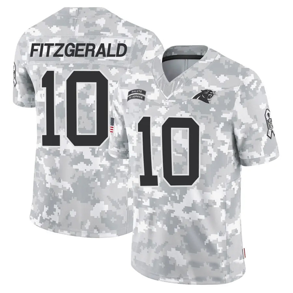 C.Panthers #10 Ryan Fitzgerald Player Arctic Camo Salute to Service Limited Football Jerseys football jersey product view 1