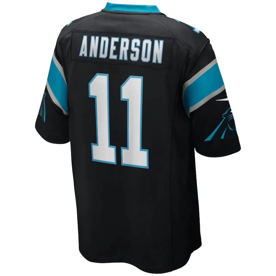 C.Panthers #11 Robbie Anderson Black Game Player Jersey Stitched American Football Jerseys football jersey product view 1