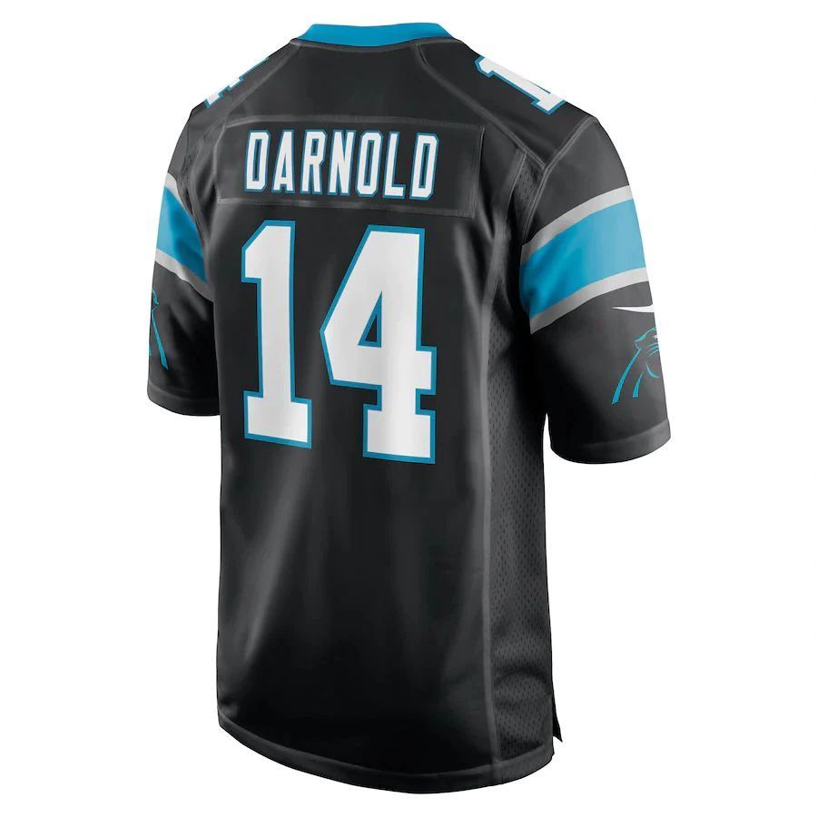 C.Panthers #14 Sam Darnold Black Game Player Jersey Stitched American Football Jerseys football jersey product view 1