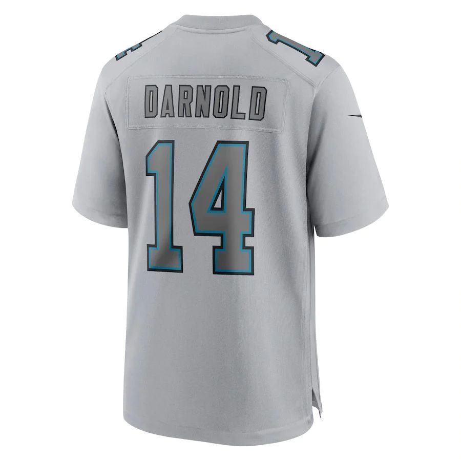 C.Panthers #14 Sam Darnold Gray Atmosphere Fashion Player Game Jersey Stitched American Football Jerseys football jersey product view 1