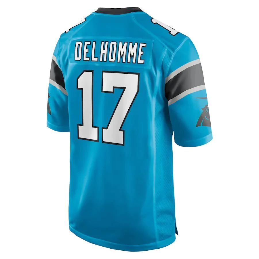 C.Panthers #17 Jake Delhomme Blue Retired Player Jersey Stitched American Football Jerseys football jersey product view 1