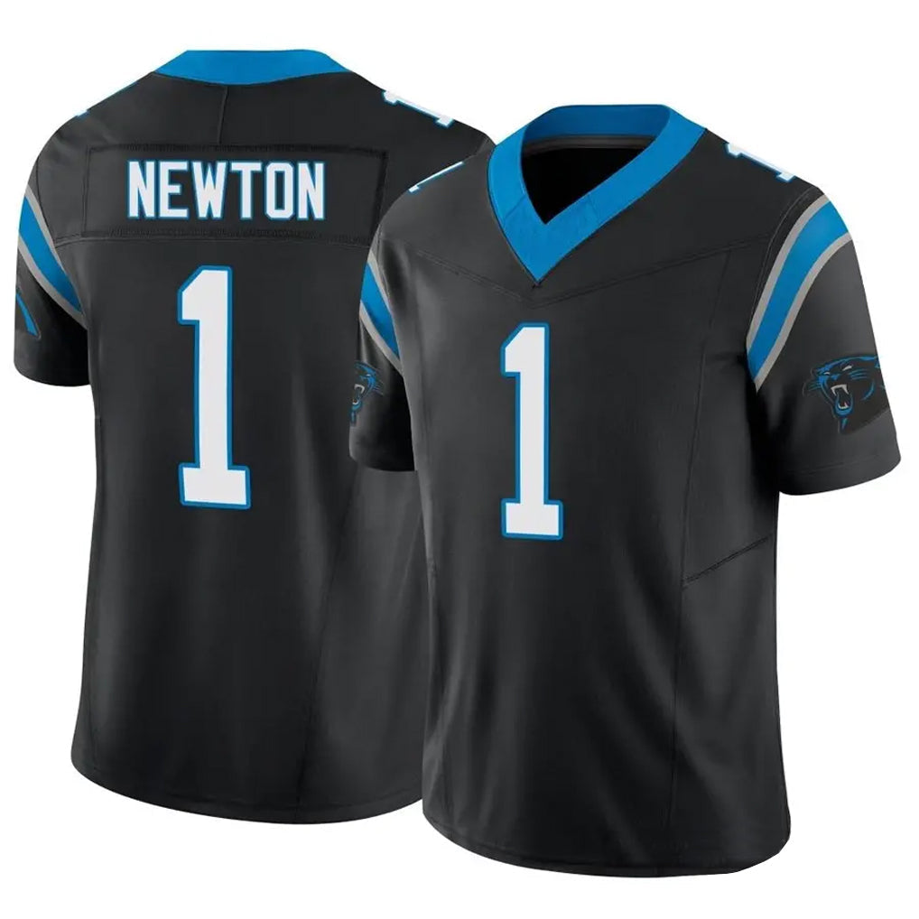 C.Panthers #1 Cam Newton Player Black Limited Vapor F.U.S.E. Football Jerseys football jersey product view 1