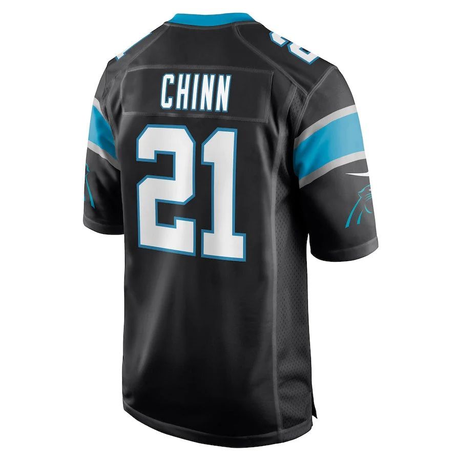 C.Panthers #21 Jeremy Chinn Black Player Game Jersey Stitched American Football Jerseys football jersey product view 1
