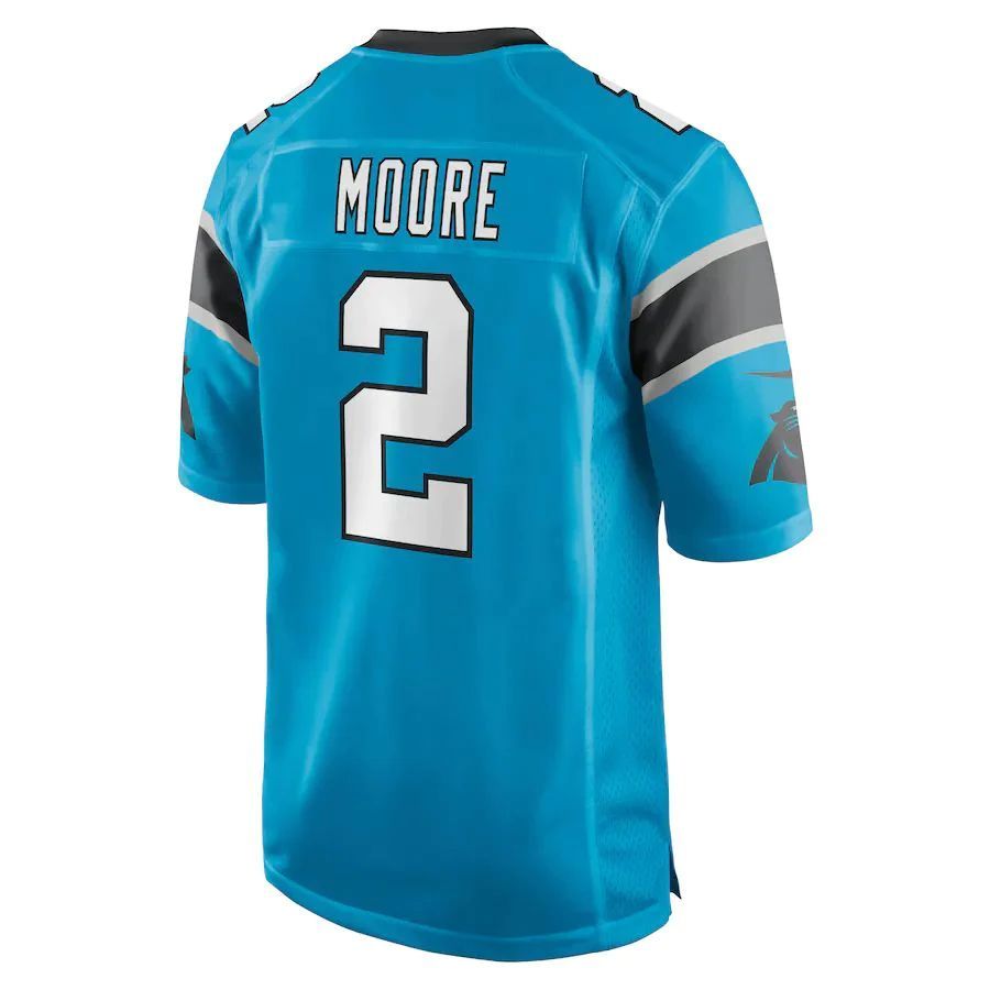 C.Panthers #2 D.J. Moore Blue Game Player Jersey Stitched American Football Jerseys football jersey product view 1