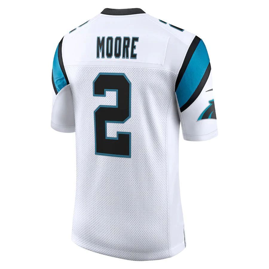 C.Panthers #2 D.J. Moore White Player Vapor Limited Jersey Stitched American Football Jerseys football jersey product view 1
