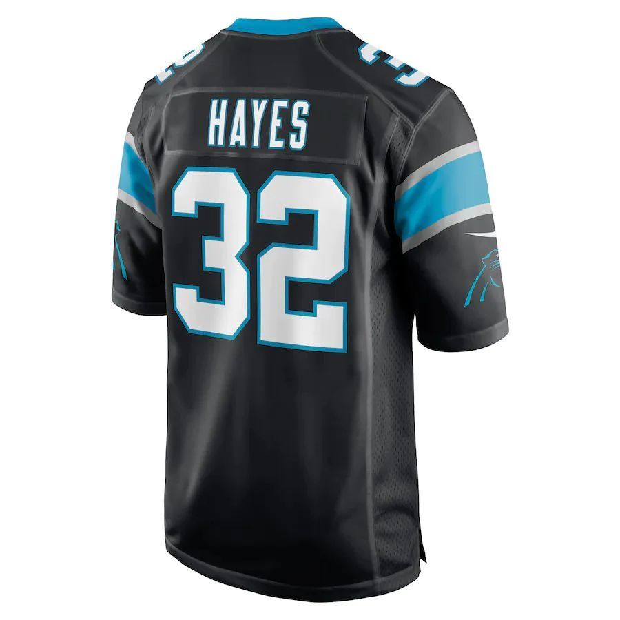 C.Panthers #32 Tae Hayes Black Game Player Jersey Stitched American Football Jerseys football jersey product view 1
