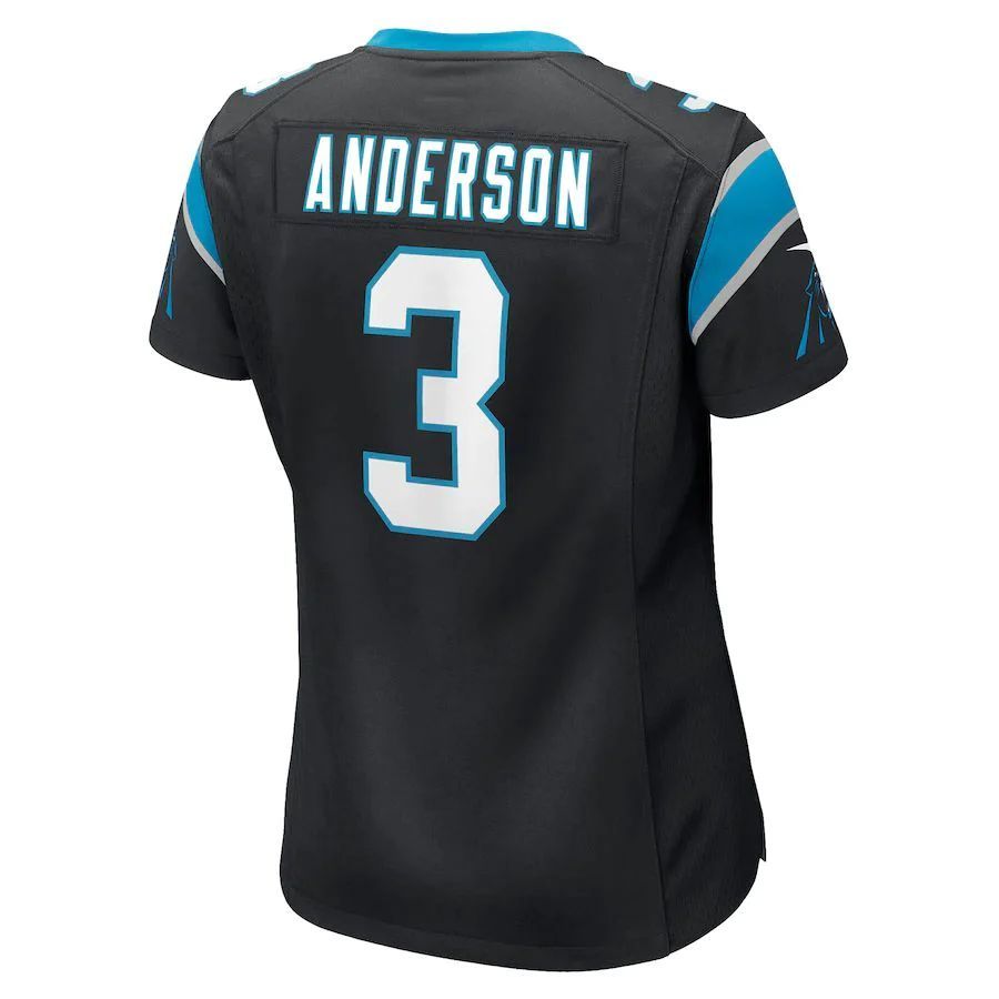 C.Panthers #3 Robbie Anderson Black Player Game Jersey Stitched American Football Jerseys football jersey product view 1