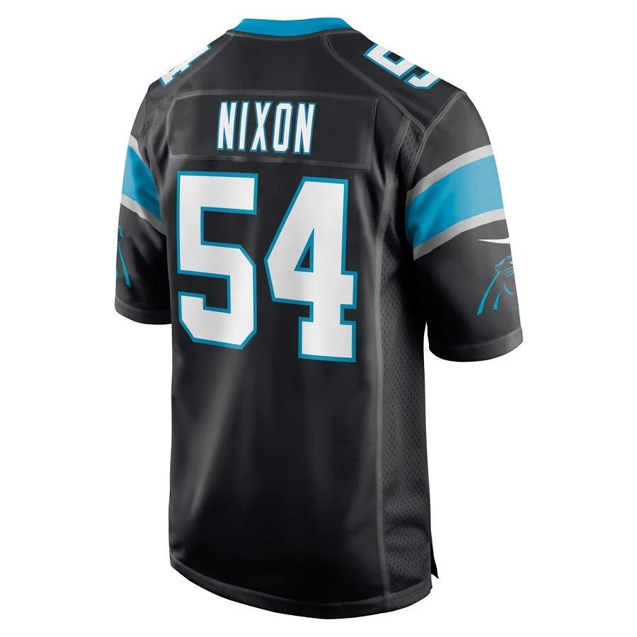 C.Panthers #54 Daviyon Nixon Black Game Player Jersey Stitched American Football Jerseys football jersey product view 1