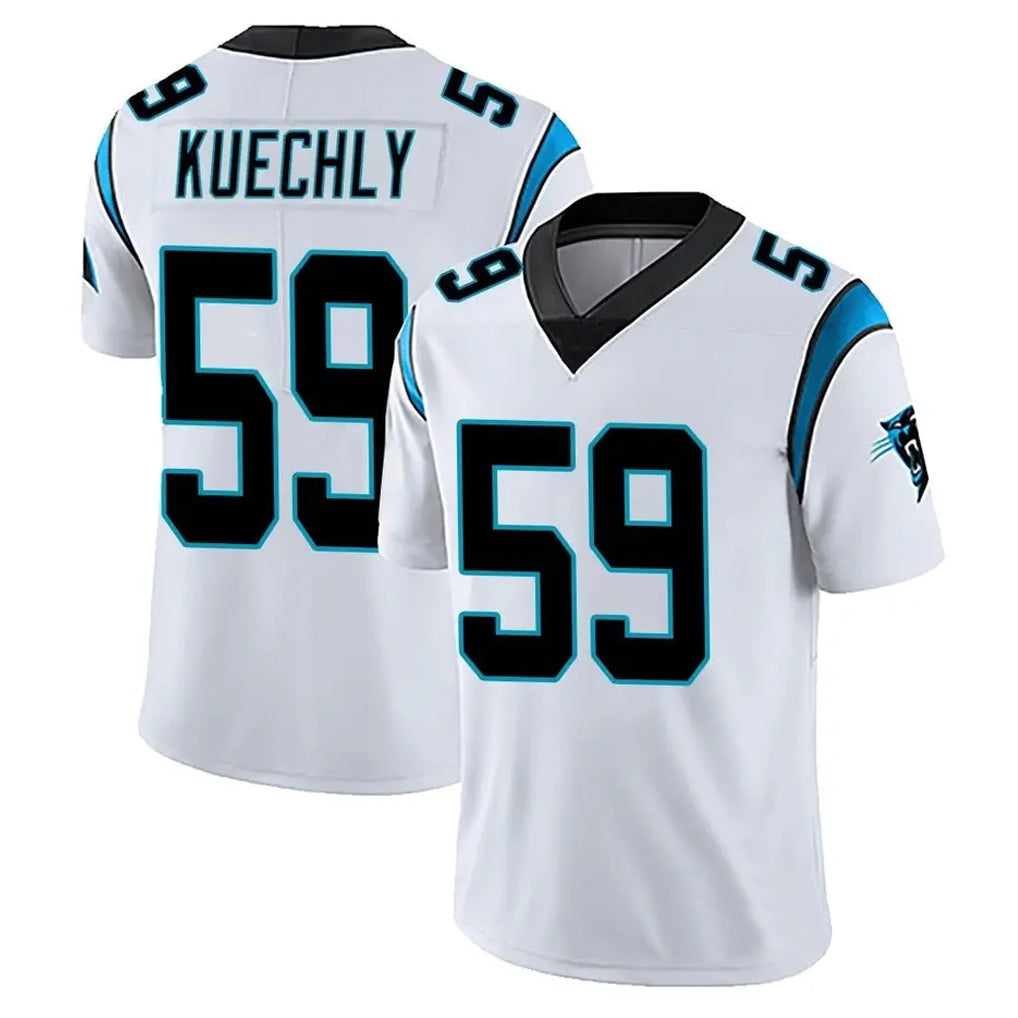 C.Panthers #59 Luke Kuechly Player White Vapor Limited Football Jerseys football jersey product view 1