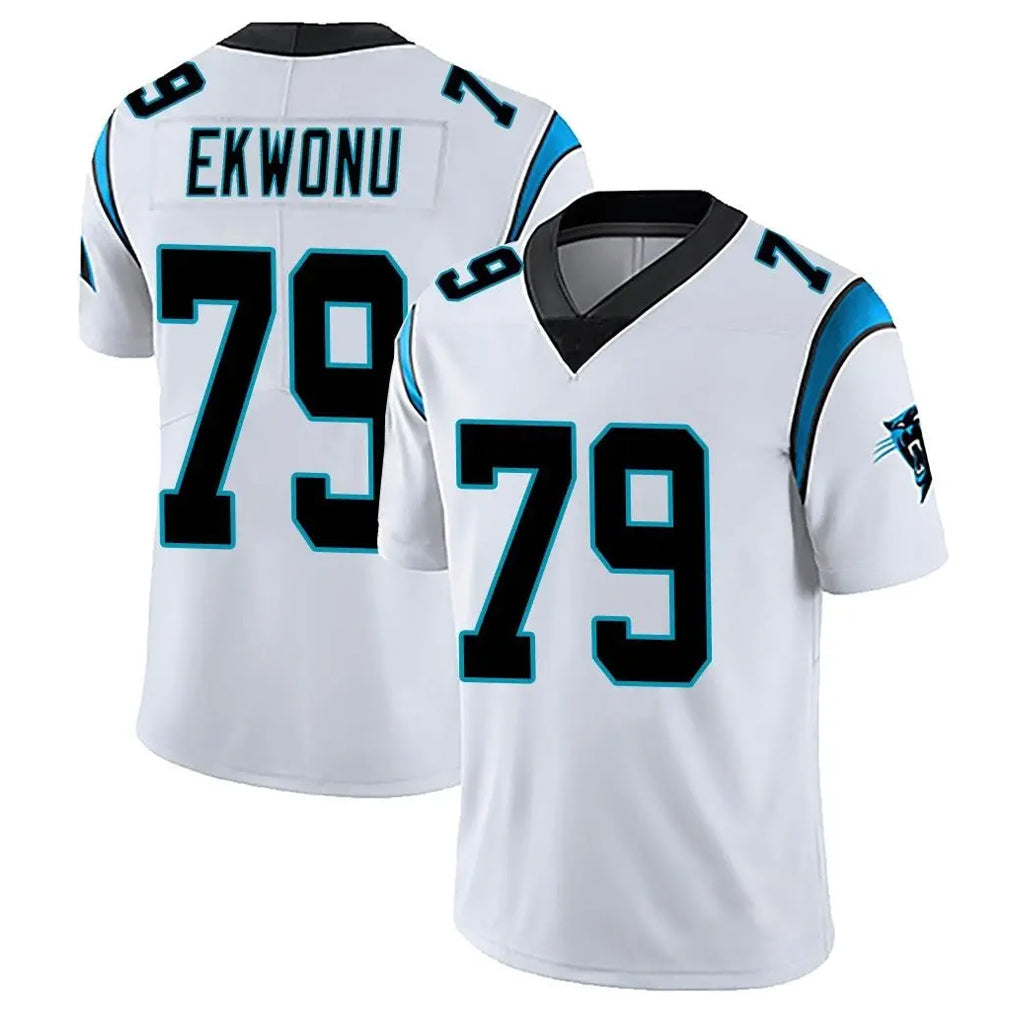 C.Panthers #79 Ikem Ekwonu Player White Vapor Limited Football Jerseys football jersey product view 1