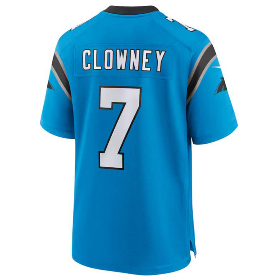 C.Panthers #7 Jadeveon Clowney Blue Game Jersey American Stitched Football Jerseys football jersey product view 1