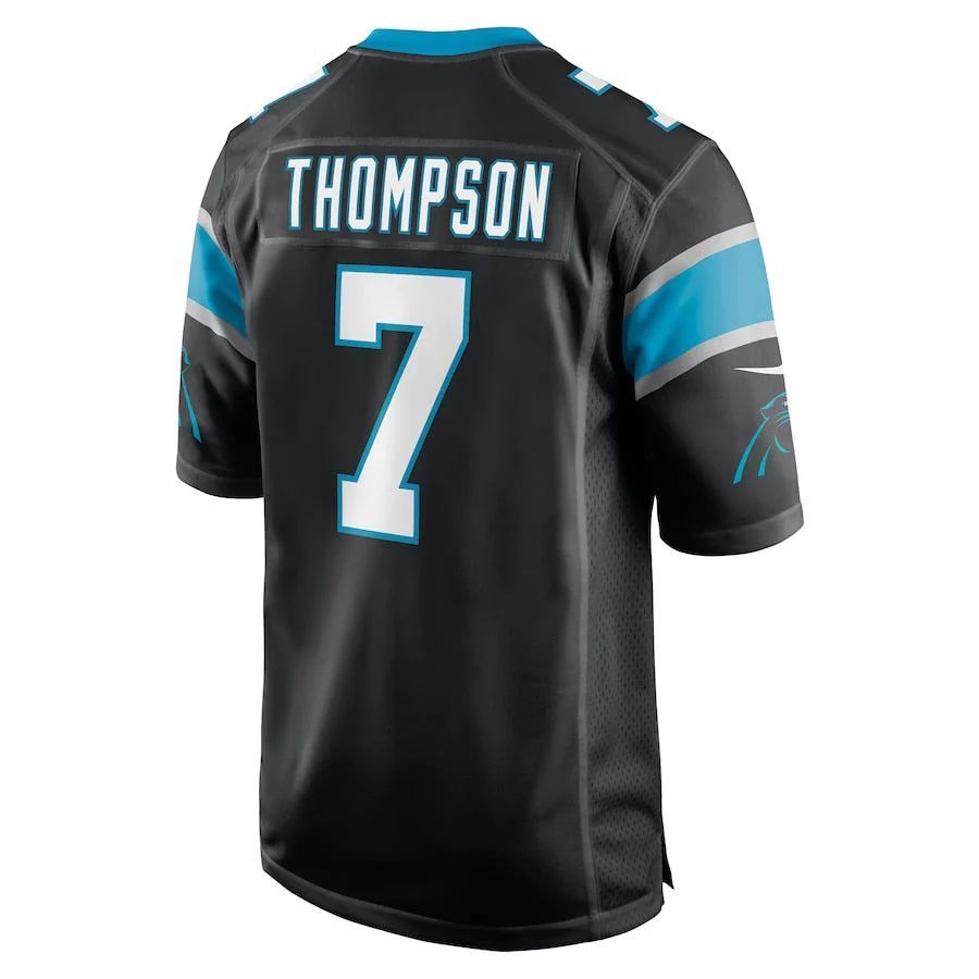 C.Panthers #7 Shaq Thompson Black Player Game Jersey Stitched American Football Jerseys football jersey product view 1