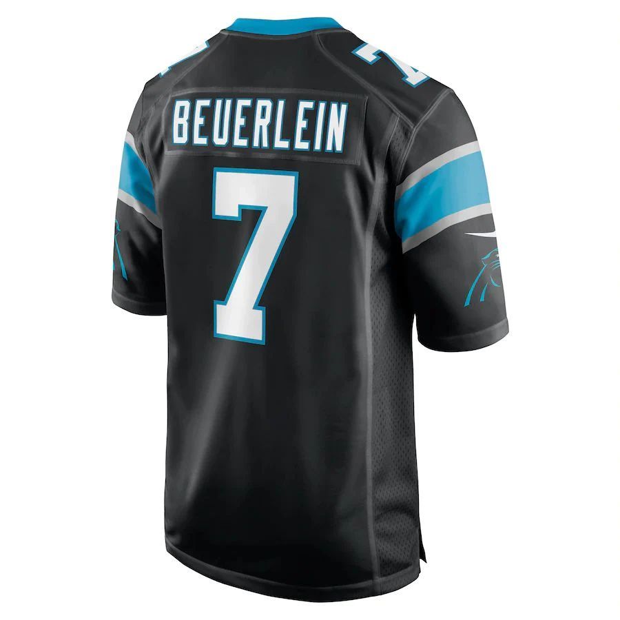 C.Panthers #7 Steve Beuerlein Black Retired Player Jersey Stitched American Football Jerseys football jersey product view 1