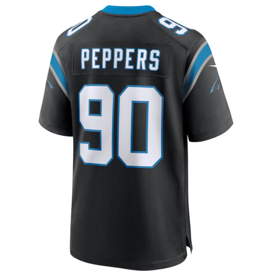C.Panthers #90 Julius Peppers Black Player Game Jersey American Stitched Football Jerseys football jersey product view 1