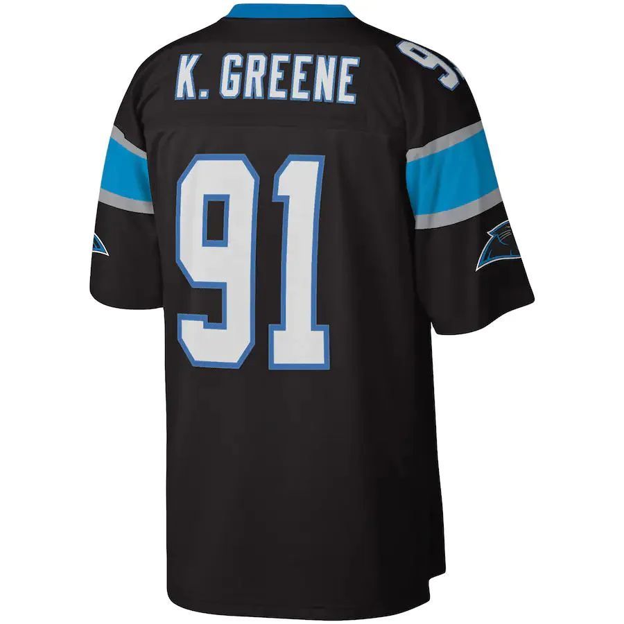 C.Panthers #91 Kevin Greene Black Big & Tall 1996 Retired Player Replica Jersey Stitched American Football Jerseys football jersey product view 1