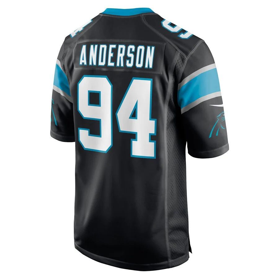 C.Panthers #94 Henry Anderson Black Game Player Jersey Stitched American Football Jerseys football jersey product view 1