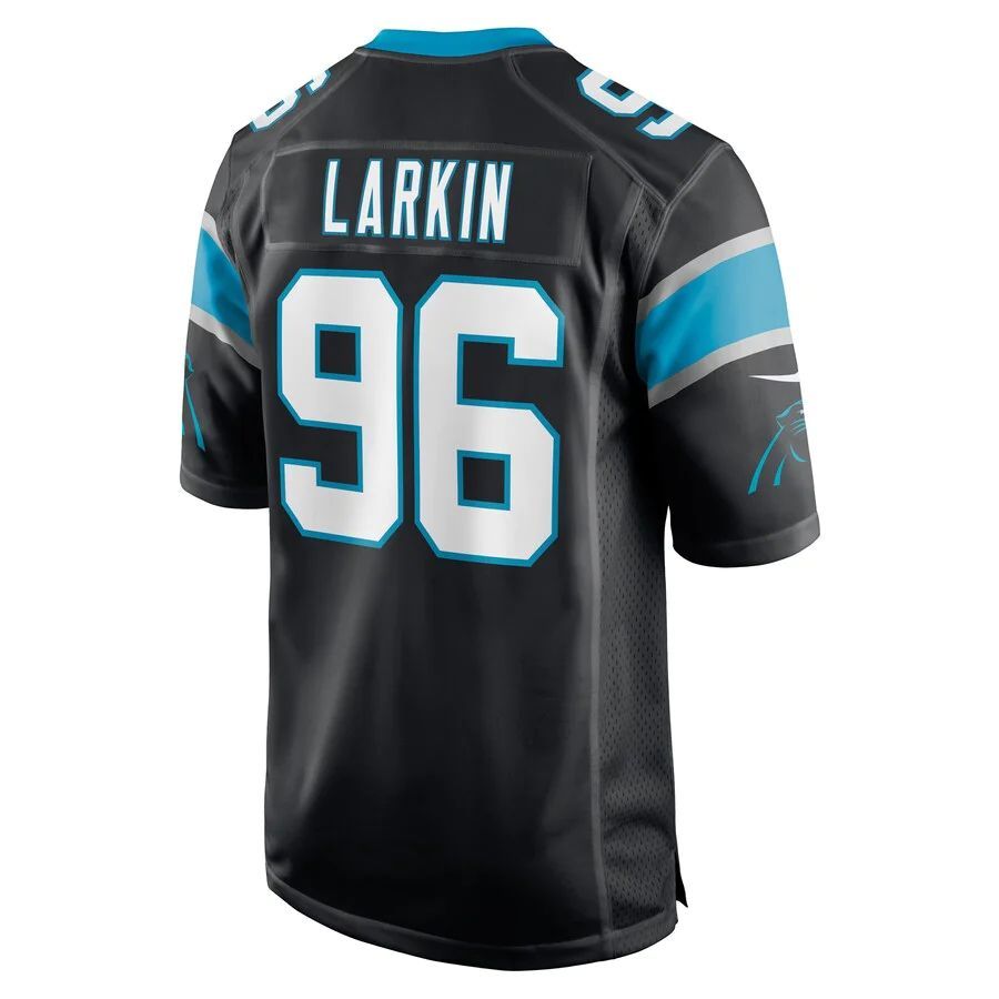 C.Panthers #96 Austin Larkin Black Game Player Jersey Stitched American Football Jerseys football jersey product view 1