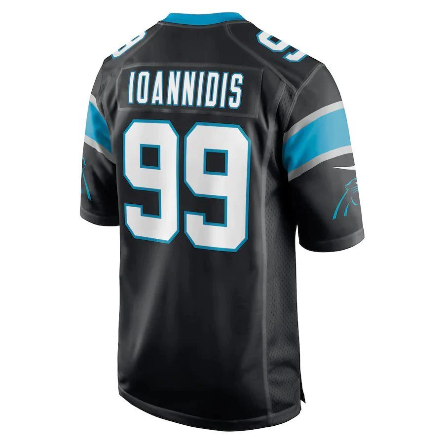 C.Panthers #99 Matt Ioannidis Black Game Player Jersey Stitched American Football Jerseys football jersey product view 1