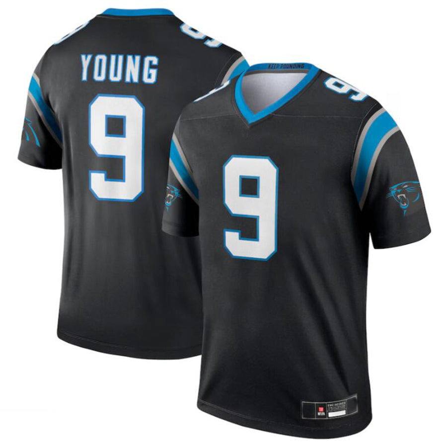 C.Panthers #9 Bryce Young Player Black Legend Jersey American Stitched Football Jerseys football jersey product view 2