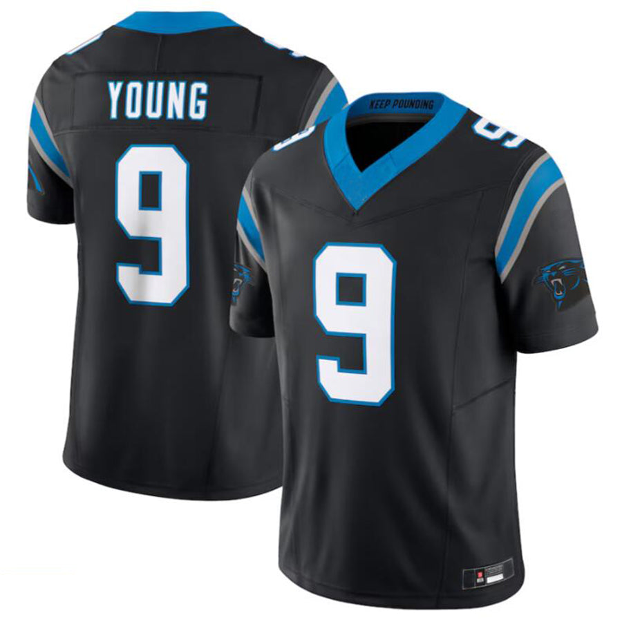 C.Panthers #9 Bryce Young Player Black Vapor F.U.S.E. Limited Jersey American Stitched Football Jerseys football jersey product view 2