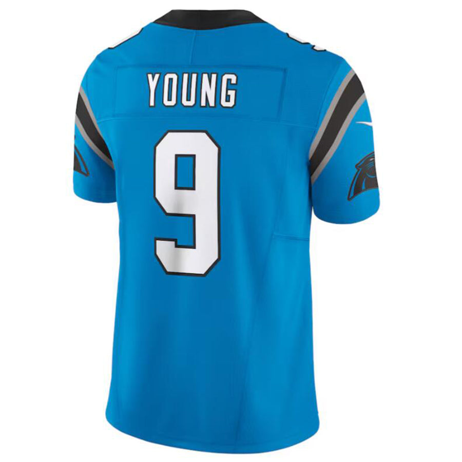 C.Panthers #9 Bryce Young Player Blue Vapor F.U.S.E. Limited Jersey American Stitched Football Jerseys football jersey product view 1