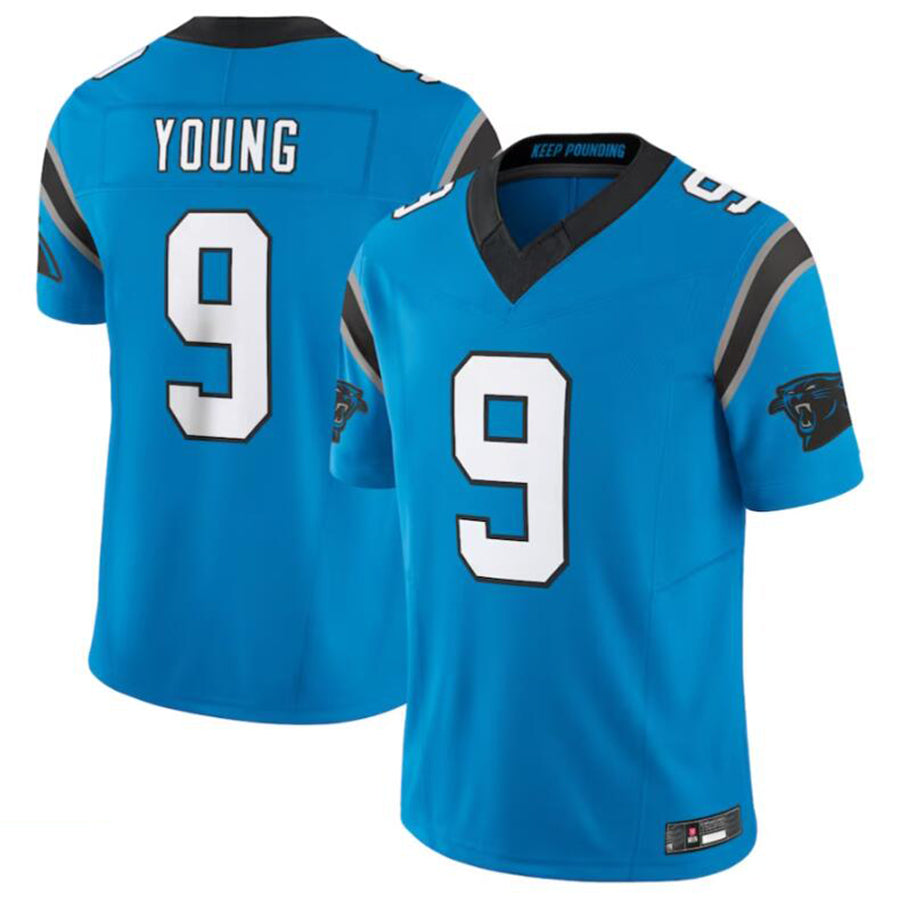 C.Panthers #9 Bryce Young Player Blue Vapor F.U.S.E. Limited Jersey American Stitched Football Jerseys football jersey product view 2