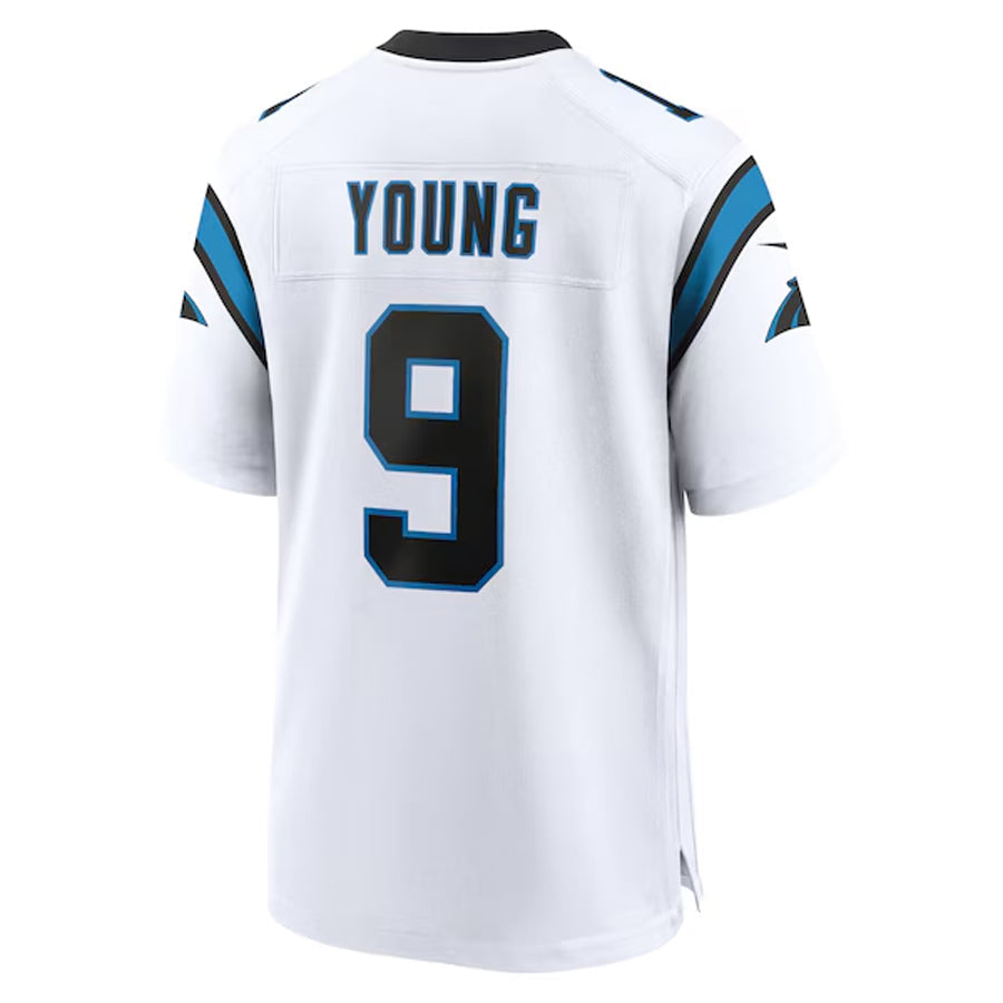 C.Panthers #9 Bryce Young Player White Home Game Football Jerseys football jersey product view 1
