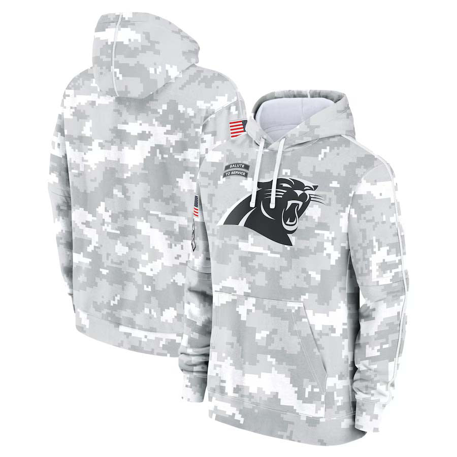 C.Panthers 2024 Salute To Service Club Pullover Hoodie Cheap sale Birthday and Christmas gifts Stitched American Football Jerseys football jersey product view 1
