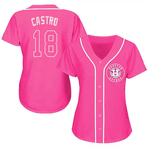 Baseball Jersey Houston Astros Jason Castro Pink Fashion Stitched Jerseys baseball jersey product view 1