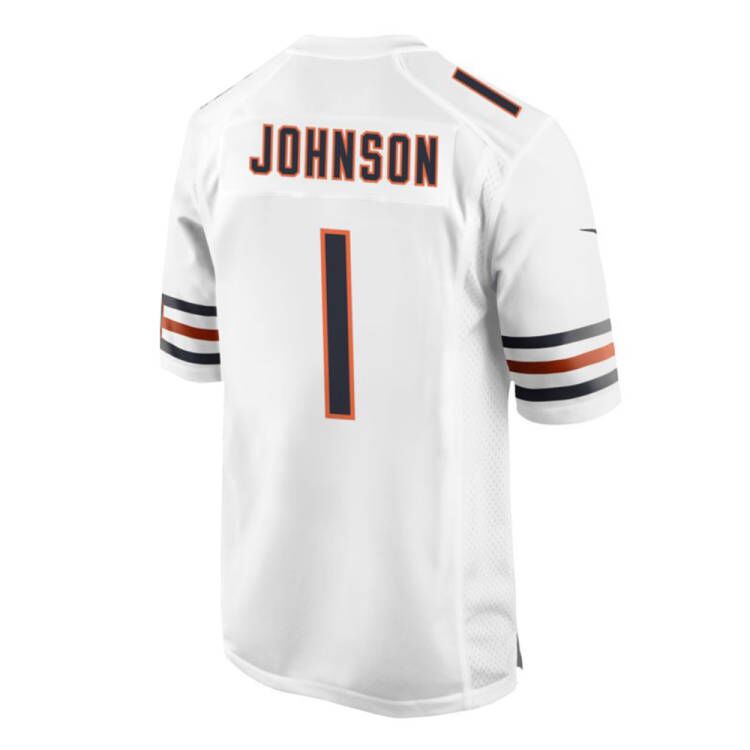 C.Bears #1 Jaylon Johnson White Player Game Jersey Stitched American Football Jerseys football jersey product view 1