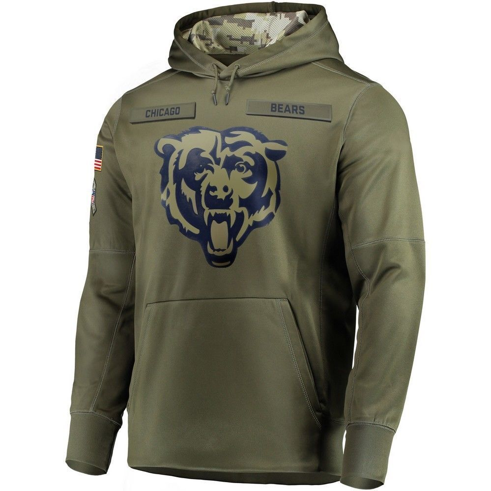 C.Bears Salute To Service Club Pullover Hoodie Player Jersey Birthday gifts Stitched American Football Jerseys football jersey product view 1